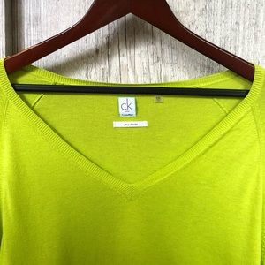 Calvin Klein Men’s Neon V Neck Sweater